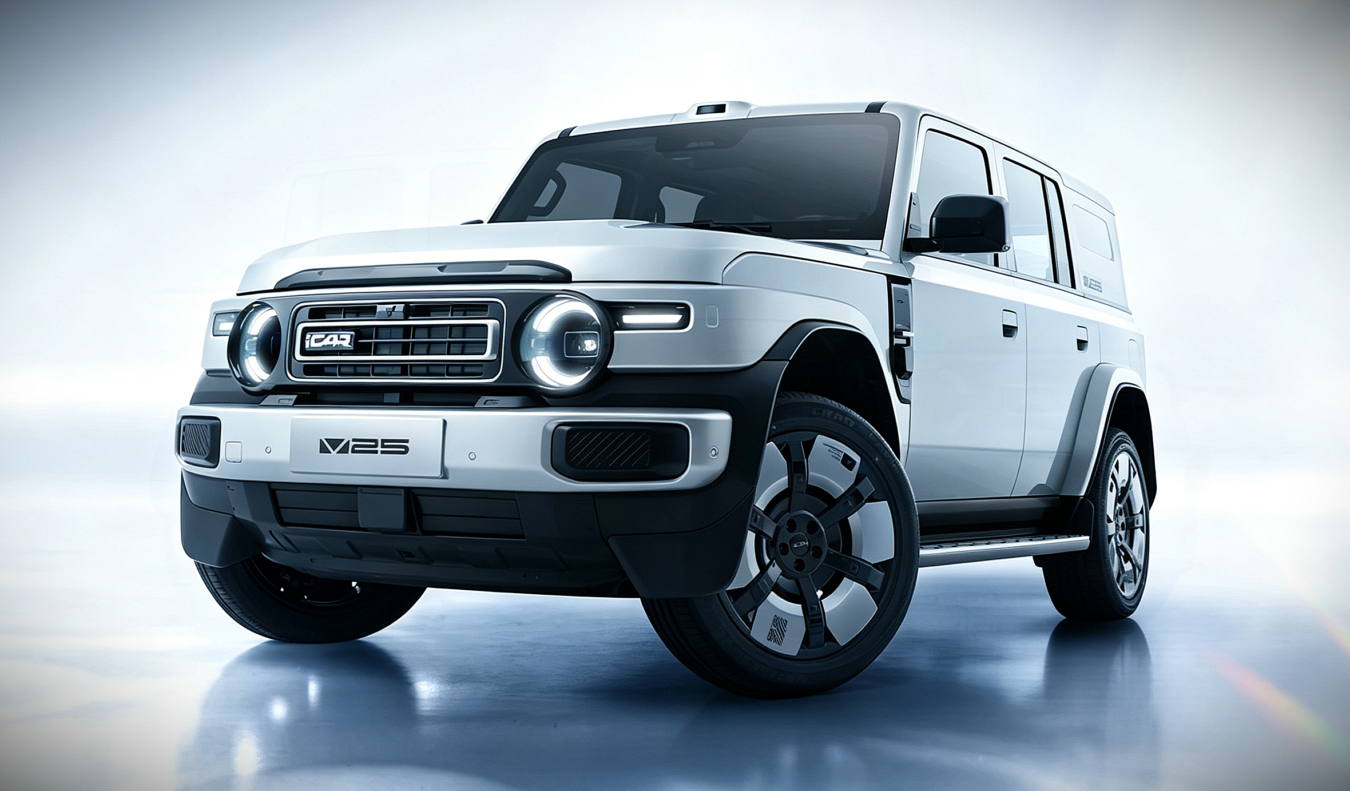 Chery iCaur V25 EREV представлен с запасом хода 150 км на электротяге и возможностью буксировки 1,800 кг
